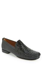 Men's Mezlan 'rollini' Ostrich Leather Loafer M - Black