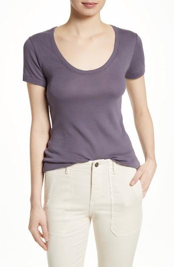 Women's Vince Scoop Neck Tee - Purple