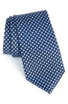 Men's Nordstrom Men's Shop Milton Micro Silk Tie, Size - Blue