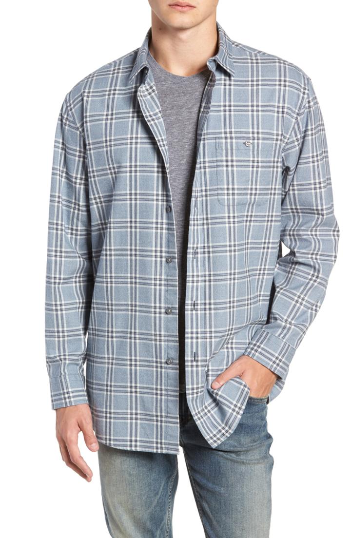 Men's Pendleton Jasper Plaid Flannel Shirt, Size - Blue