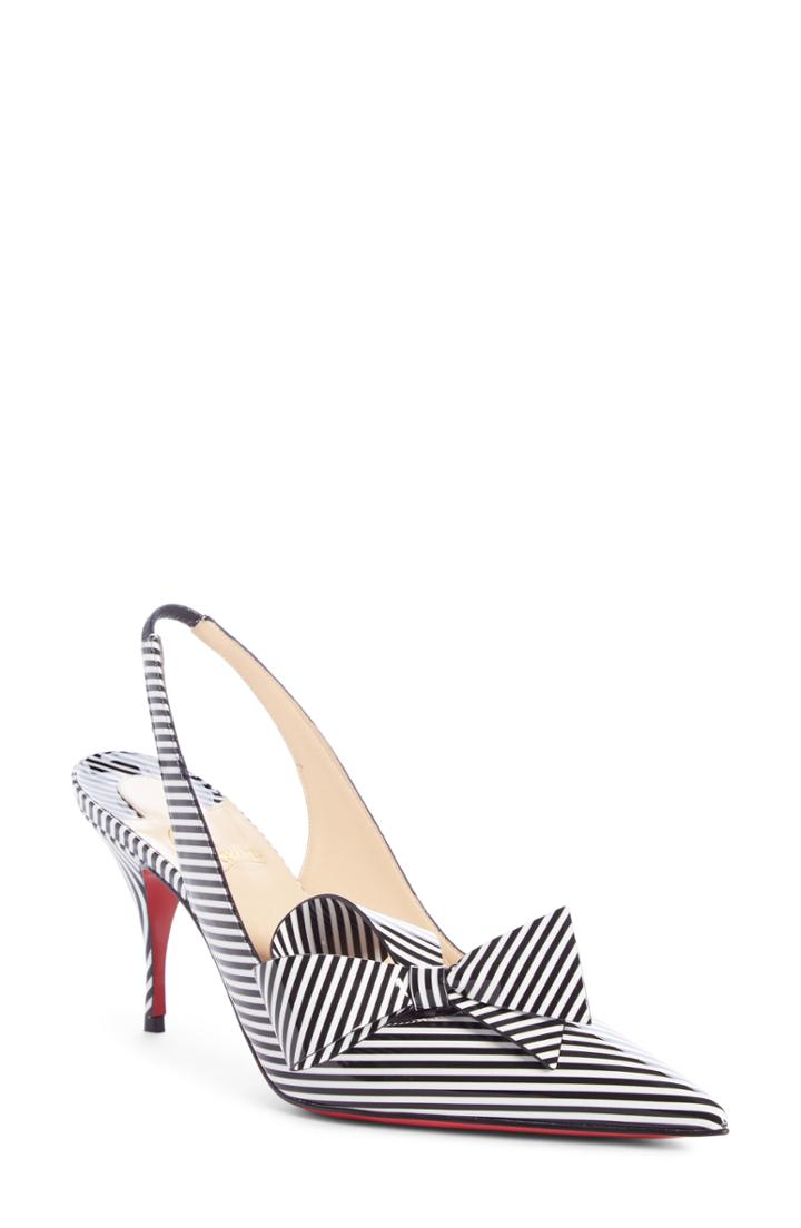Women's Christian Louboutin Clare Bow Slingback Pump