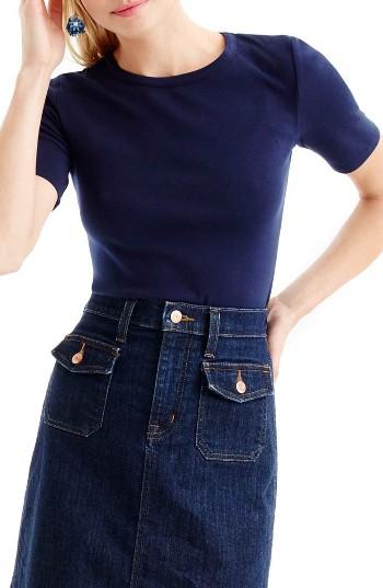 Women's J.crew New Perfect Fit T-shirt, Size - Blue