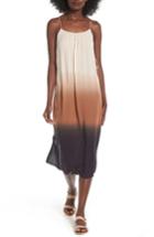 Women's Lush Dip Dye Gauze Dress - Beige