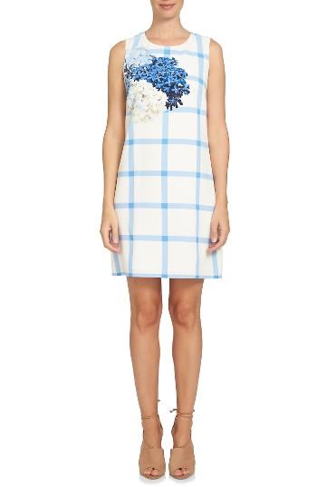 Women's Cece Trellis Hydrangea Shift Dress
