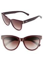 Women's Longchamp 54mm Gradient Lens Cat Eye Sunglasses - Wine