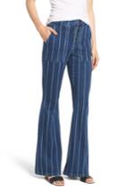 Women's Tinsel Stripe High Waist Flare Jeans - Blue