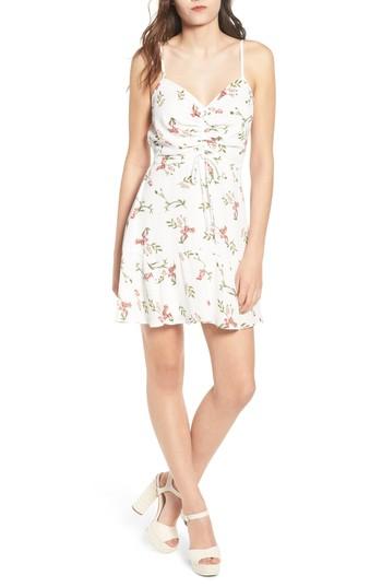 Women's Row A Cinch Front Minidress - Ivory