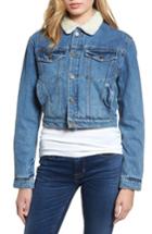 Women's Hudson Jeans Georgia Fleece Lined Denim Jacket - Blue