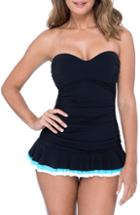 Women's Profile By Gottex Shirred Swim Dress