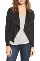 Women's Bb Dakota Nanette Faux Suede Drape Front Jacket