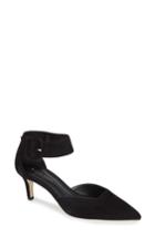 Women's Pelle Moda Kenley Ankle Strap Pump M - Black