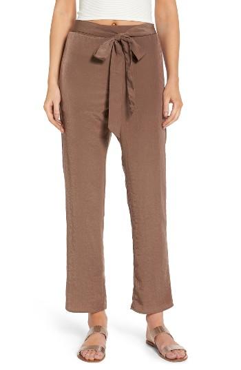 Women's 4si3nna Tie Front Trousers - Brown