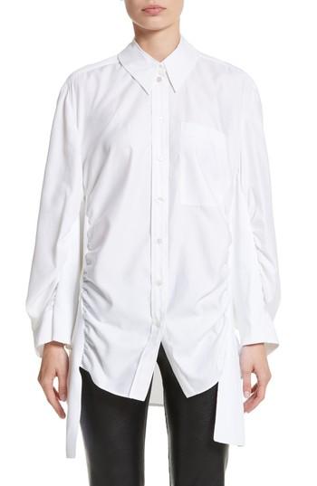 Women's Stella Mccartney Tape Detail Cotton Shirt Us / 34 It - White