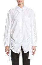 Women's Stella Mccartney Tape Detail Cotton Shirt Us / 34 It - White