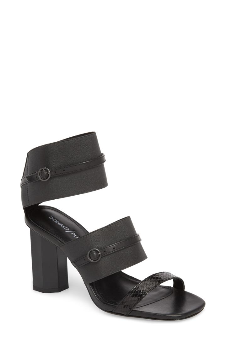 Women's Donald Pliner Edie Sandal .5 M - Black