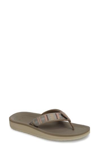 Women's Teva Flip Premier Sandal M - Beige