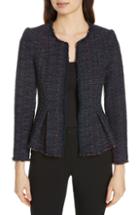 Women's Rebecca Taylor Rainbow Tweed Jacket - Blue