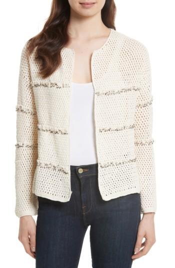 Women's Joie Jacquine Embellished Open Front Cardigan