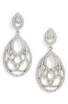 Women's Jenny Packham Openwork Crystal Drop Earrings