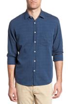Men's Billy Reid John Standard Fit Windowpane Sport Shirt - Blue