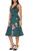 Women's Dorothy Perkins Fit & Flare Dress Us / 6 Uk - Green