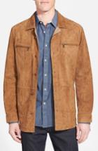 Men's Missani Le Collezioni Suede Shirt Jacket - Brown