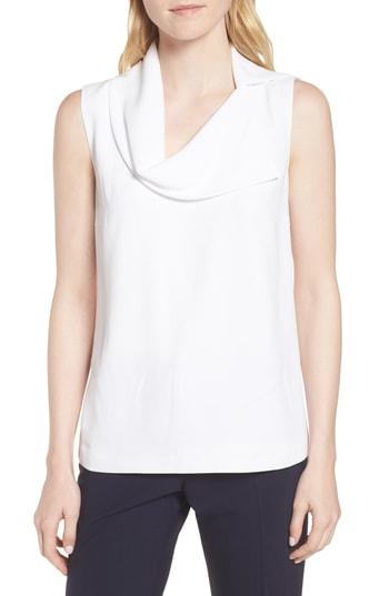 Women's Boss Imieti Cowl Neck Blouse - White