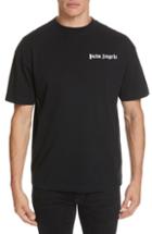 Men's Palm Angels New Basic Logo T-shirt, Size - Black
