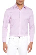 Men's Bonobos Soundview Slim Fit Stretch Check Dress Shirt .5 - 33 - Purple