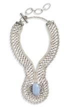 Women's Cynthia Desser Blue Lace Agate Statement Necklace