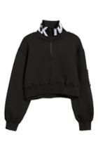 Women's Ivy Park Logo Quarter Zip Funnel Sweatshirt