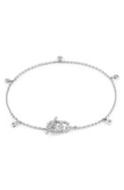 Women's Gucci Double-g Diamond Line Bracelet