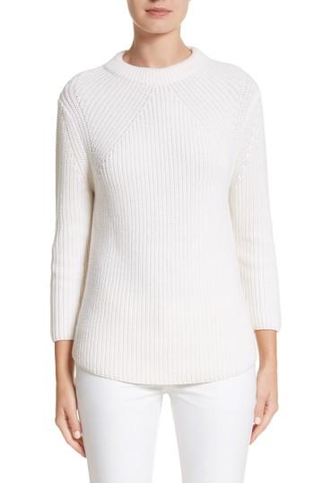 Women's Michael Kors Merino Wool & Cotton Pullover - White
