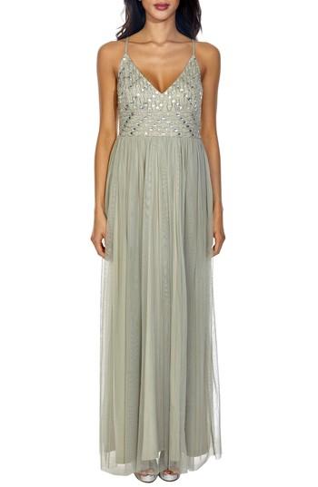 Women's Lace & Beads Maeve Beaded Maxi Dress - Green