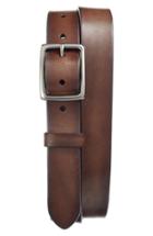 Men's Frye Jet Leather Belt - Dark Brown