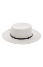 Women's Sole Society Wool Boater Hat - Grey