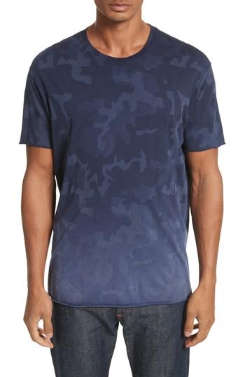 Men's Atm Anthony Thomas Melillo Camo Print Crewneck T-shirt /x-large - Blue
