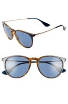 Women's Ray-ban Erika Classic 54mm Sunglasses - Havana/ Blue Solid