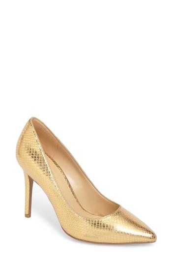 Women's Michael Michael Kors Claire Pointy Toe Pump M - Metallic
