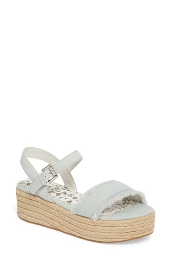Women's Chinese Laundry Zula Espadrille Sandal .5 M - Blue