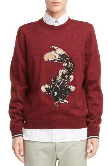 Men's Lanvin Wool Intarsia Pullover