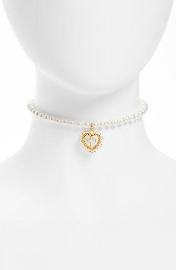 Women's Frasier Sterling Good Girls Go To Heaven Imitation Pearl Choker