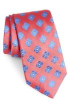 Men's Nordstrom Men's Shop Cameron Floral Medallion Silk Tie, Size X-long - Red