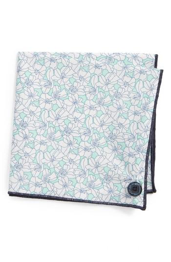 Men's Armstrong & Wilson Morning Dew Cotton Pocket Square, Size - White