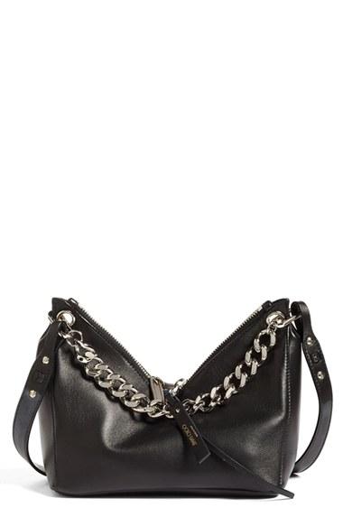 Jimmy Choo Raven Chain Lambskin Leather Shoulder Bag -