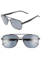 Men's Polaroid Eyewear 60mm Polarized Navigator Sunglasses - Black/ Grey