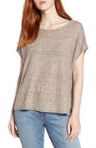 Women's Eileen Fisher High/low Poncho Top, Size - Beige