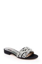 Women's Badgley Mischka Florentina Embellished Slide Sandal M - Black
