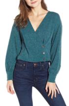 Women's Astr The Label Wrap Sweater - Blue/green