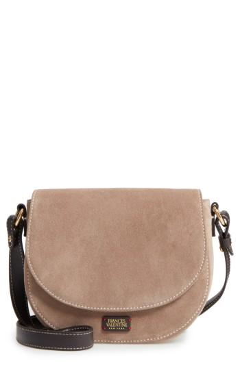 Frances Valentine Mini Ellen Suede Crossbody Bag - Brown